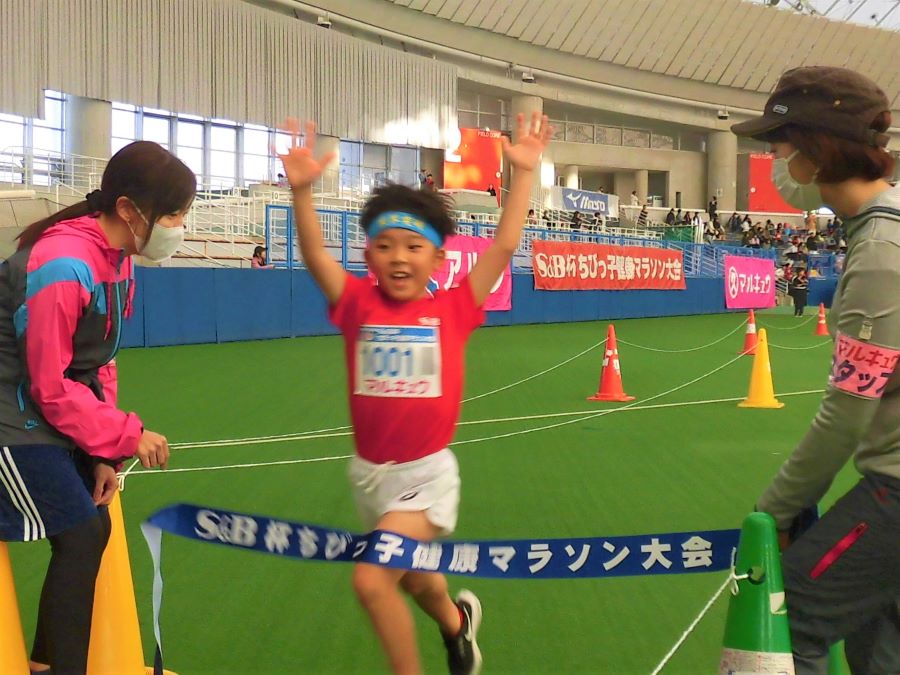 1年男子優勝の永井くん！