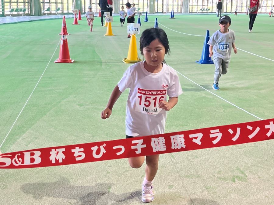 1年女子優勝の田中さん！
