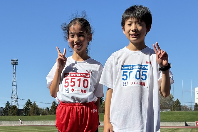 5年男子は石川くん、女子は木村さんが優勝