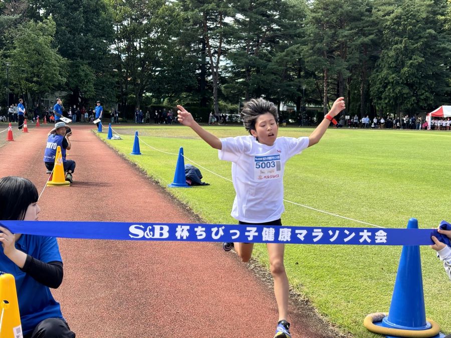 5年男子は吉田くんが大会記録更新。
