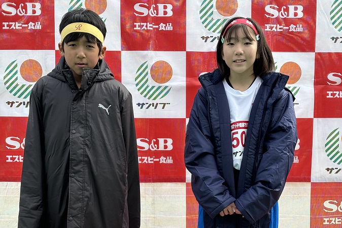 5年男子優勝は柳くんが大会新、女子は酒見さん共に2連覇達成。