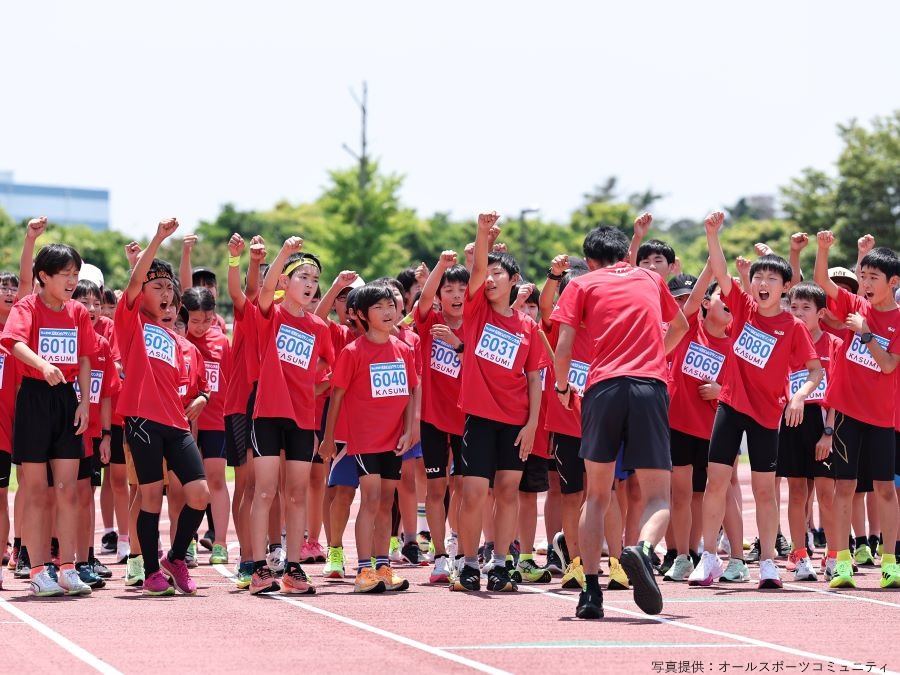 スタート前の6年生の元気なかけ声！