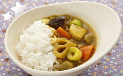 れんこんと鶏ひき肉の和風カレー