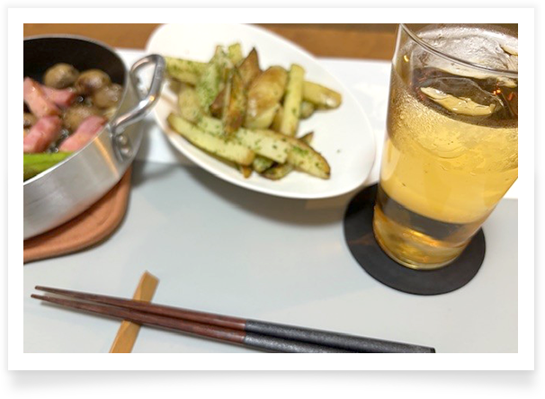 普段とは違う食卓の雰囲気