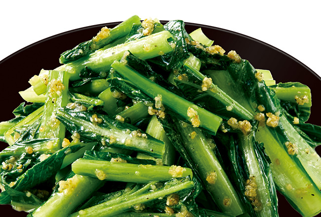 青菜の翡翠炒め