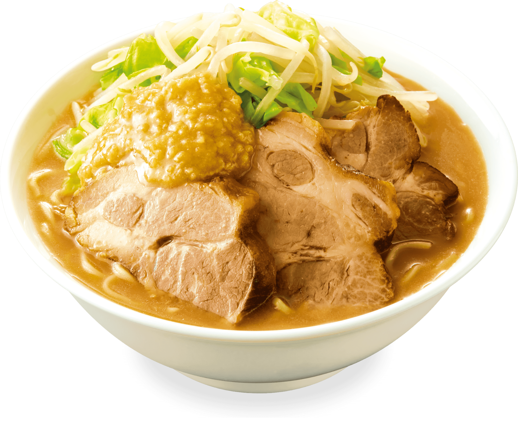 やみつきにんにく背脂ラーメン